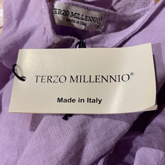 Brand new Terzo Millennio Lilac Linen Dress - Picture 8 of 11